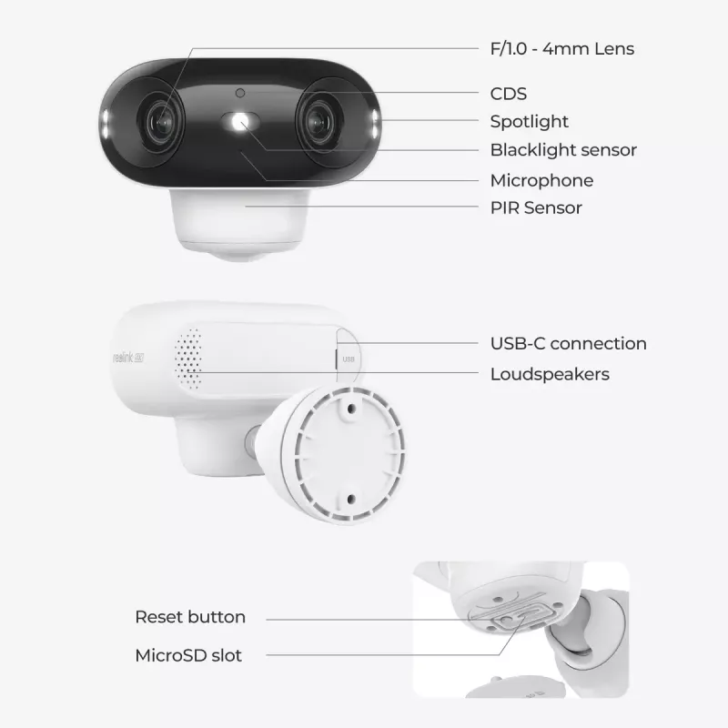 IP-Überwachungskamera Reolink Argus Series B740X IP66