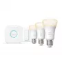Philips Hue White Starterkit: 3 E27 Smart-Lampen (1100) + Dimmschalter