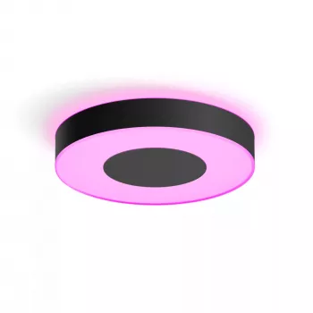 Smarte Deckenleuchte Philips Hue Infuse large schwarz – White and Color Ambiance, Bluetooth, Ø425×86 mm, 50–60 Hz