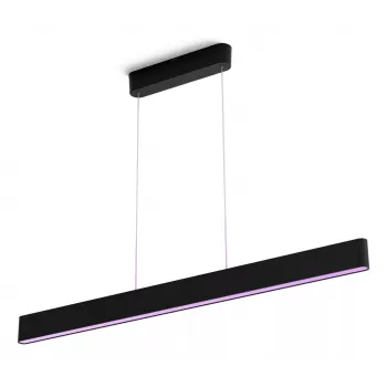 Smarte Pendelleuchte Philips Hue Ensis Schwarz Bluetooth – Hängelampe, 220–240 V, 1299×90×40 mm
