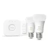 Philips Hue White Ambiance Starter-Set: 2 E27 Smart-Lampen (1100) + Dimmschalter