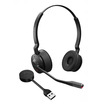 Jabra Engage 55 SE - USB-A UC Stereo, EMEA/APAC, Wireless, 40 - 16000 Hz, Office/Callcenter, 83 g, Headset, Schwarz