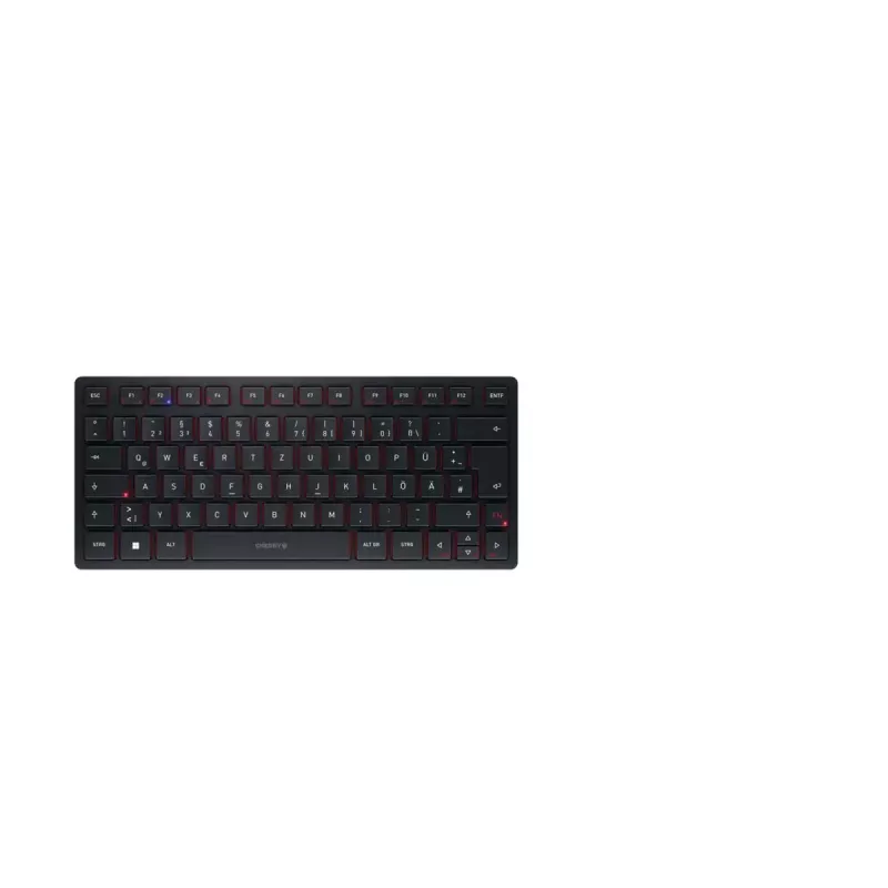 CHERRY KW 9200 MINI Tastatur Universal USB + RF Wireless + Bluetooth QWERTZ Deutsch Schwarz