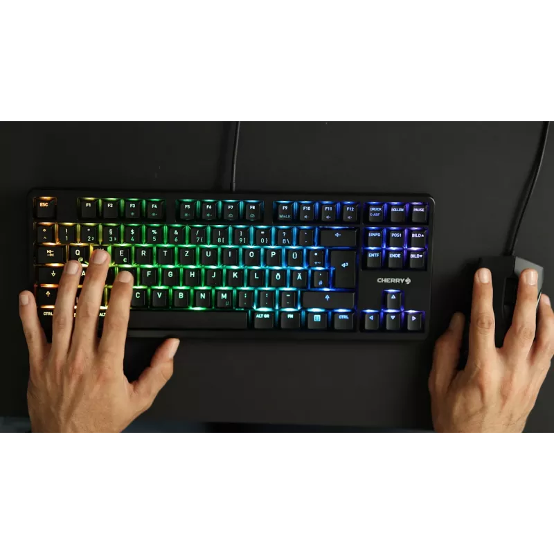 CHERRY G80-3000N RGB TKL Tastatur Universal USB QWERTZ Deutsch Schwarz
