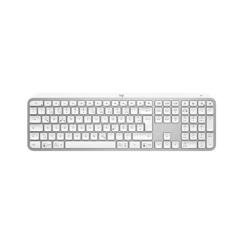 Logitech MX Keys S Universal RF Wireless + Bluetooth QWERTZ Deutsch Aluminium Weiß