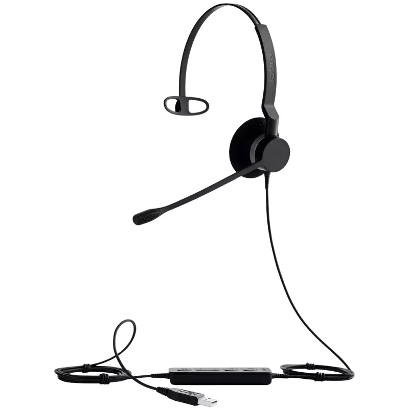 Jabra BIZ 2300 Mono, USB, UC, Kabelgebunden, Büro/Callcenter, 150 - 6800 Hz, 49 g, Headset, Schwarz