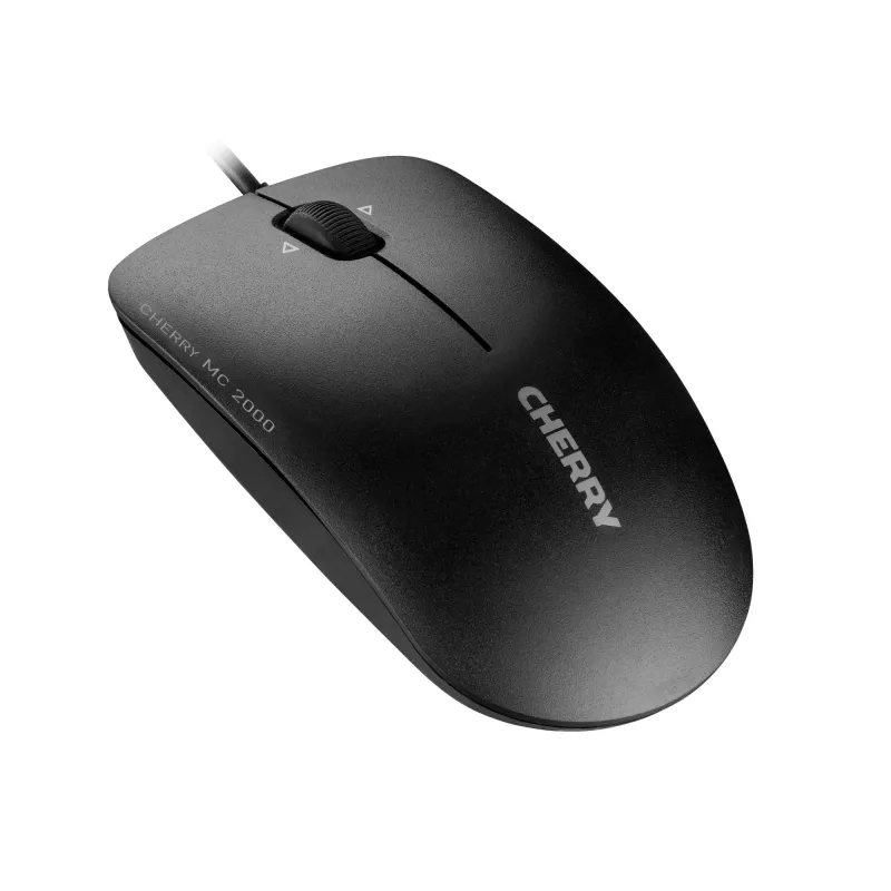 CHERRY MC 2000 Kabelgebundene Maus mit Neigungsrad, Schwarz, USB