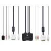 LevelOne 2-Port USB DVI-D Single Link Kabel KVM Switch, Audio-Unterstützung