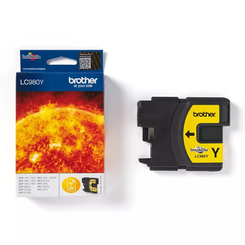 Brother LC980Y Tintenpatrone 1 Stk. Original Gelb