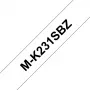 Brother M-K231SBZ Etikettenband Schwarz auf Weiß