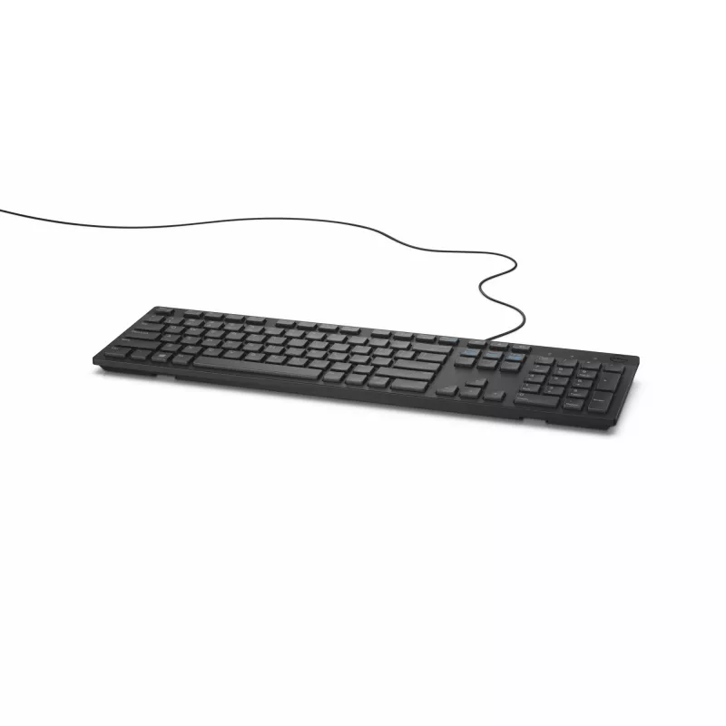 DELL Kabelgebundene Tastatur - KB216 - Deutsch (QWERTZ) - Schwarz, Full-Size (100%), Kabelgebunden, USB, QWERTZ, Schwarz