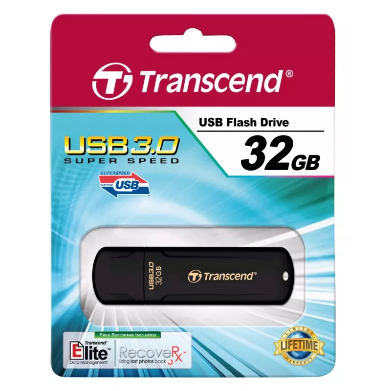 TRANSCEND Jetflash 700 - 32GB USB-Stick - USB 3.0 - Schwarz