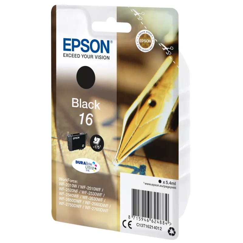 Epson Pen and crossword Einzelpackung Schwarz 16 DURABrite Ultra Tinte