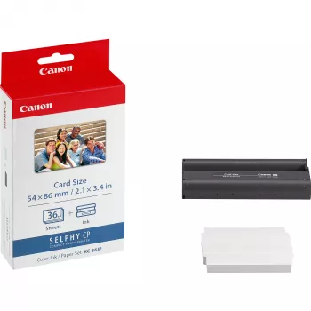 Canon KC-36IP Farbe Tinten- und 54 x 86 mm Papierset, 36 Blatt