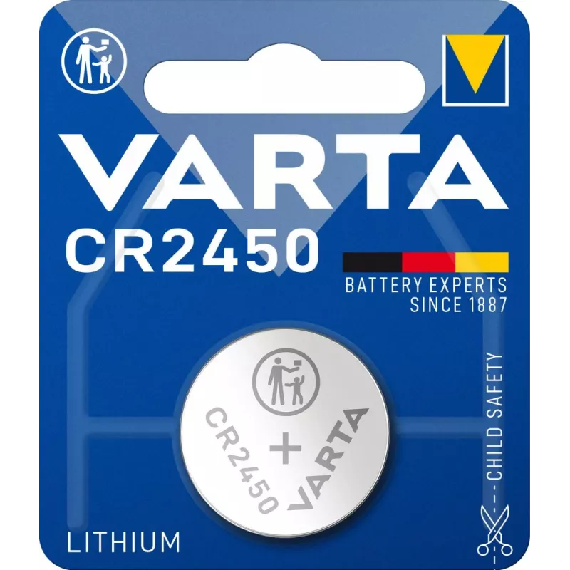 VARTA Lithium-Knopfzelle CR2450 3V