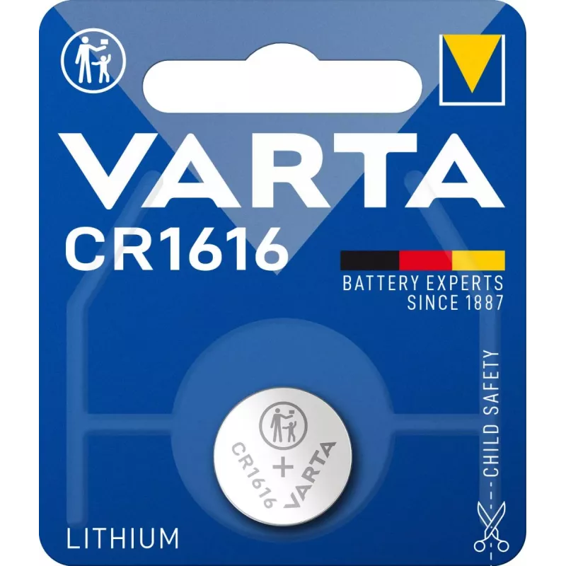 VARTA Batterie Lithium-Knopfzelle CR1616 3V