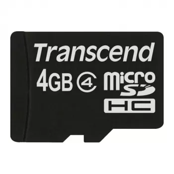 MicroSDHC-Karte Transcend 4 GB Schnittstelle MicroSDHC Modell TS4GUSDC4