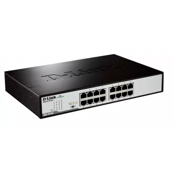 D-Link DGS-1016D/E Netzwerk-Switch Unmanaged Schwarz, Metall