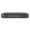 DIGITUS Patchpanel CAT6 8-Port geschirmt Schwarz 10in