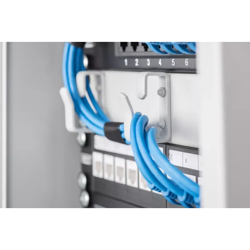 DIGITUS Patchpanel CAT6 8-Port geschirmt Schwarz 10in