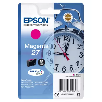 Epson Alarm clock Einzelpackung Magenta 27 DURABrite Ultra Ink