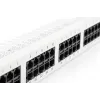 DIGITUS CAT 3 ISDN Patch Panel, ungeschirmt 50-Port RJ45, 8P4C, LSA, 1U, Rackmontage, Farbe grau RAL 7035
