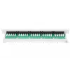 DIGITUS CAT 3 ISDN Patch Panel, ungeschirmt, 25-Port RJ45, 8P4C, LSA, 1U, Rackmontage, Farbe grau RAL 7035
