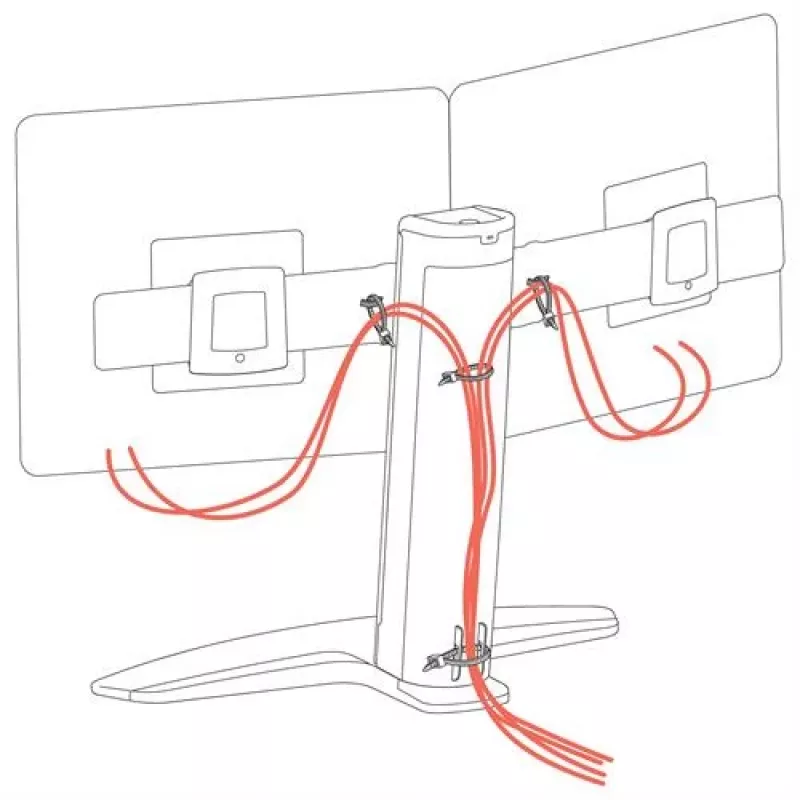Dualer Monitor-Lift-Ständer Ergotron Neo Flex 62,2 cm Schwarz