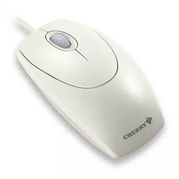 CHERRY WHEELMaus OPTICAL kabelgebundene Maus, hellgrau, PS2/USB