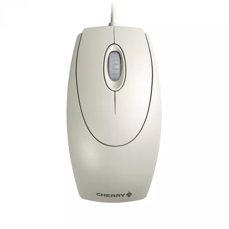 CHERRY WHEELMaus OPTICAL kabelgebundene Maus, hellgrau, PS2/USB