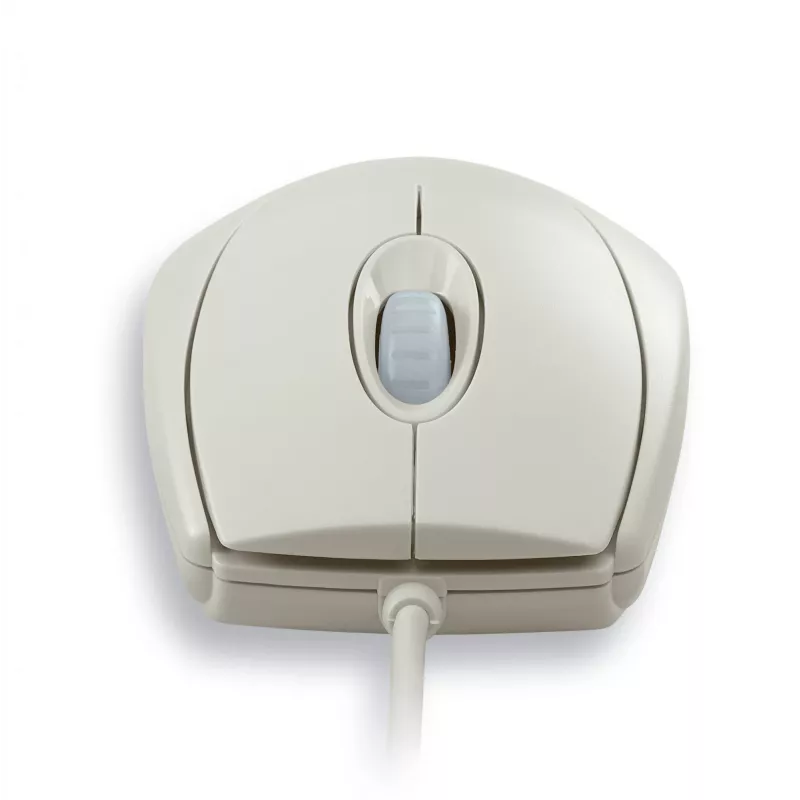 CHERRY WHEELMaus OPTICAL kabelgebundene Maus, hellgrau, PS2/USB