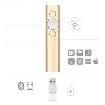 LOGITECH Spotlight Presentation Remote – Gold