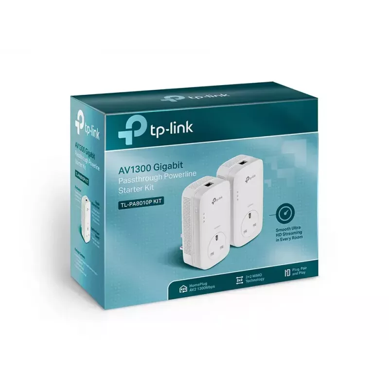 TP-Link TL-PA8010P KIT PowerLine-Netzwerkadapter 1300 Mbit/s Ethernet LAN Weiß 2 St.
