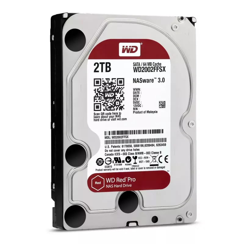 WESTERN DIGITAL Festplatte - Wd Red Pro WD2002FFSX - 2TB - SATA 6Gb/s - 3.5in - 7200rpm - 64MB Puffer