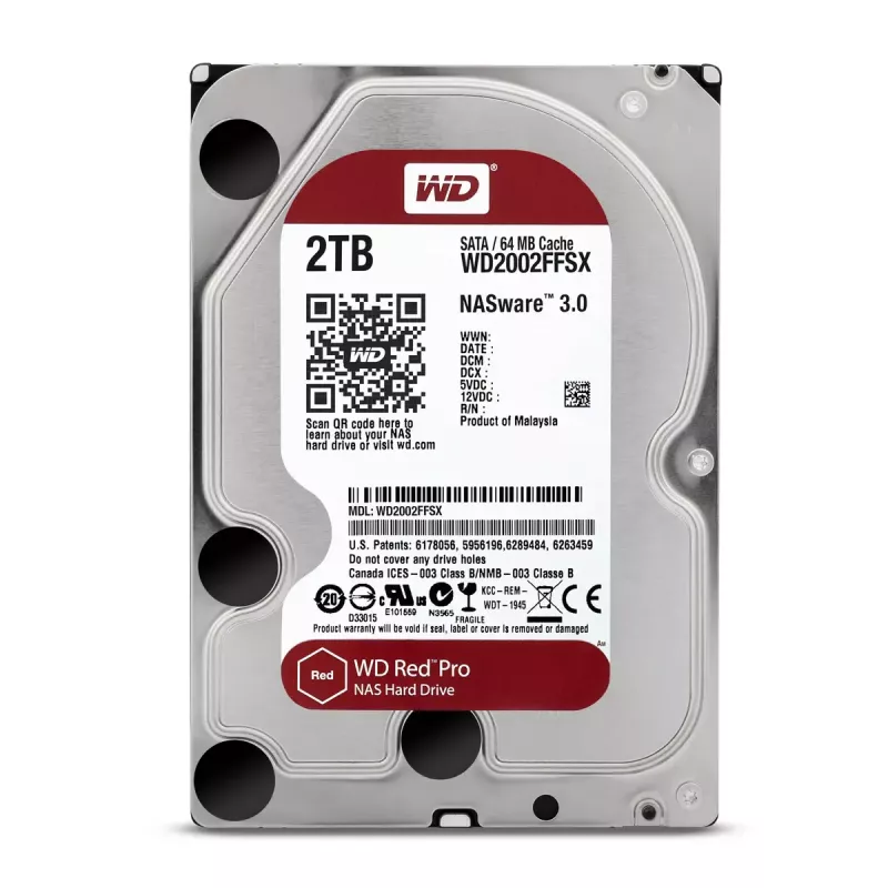 WESTERN DIGITAL Festplatte - Wd Red Pro WD2002FFSX - 2TB - SATA 6Gb/s - 3.5in - 7200rpm - 64MB Puffer