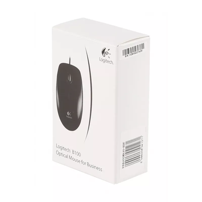 LOGITECH Maus – B100 – Optisch – Schwarz