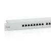 Equip 24-Port Cat.6 geschirmtes Patchpanel, hellgrau
