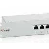 Equip 24-Port Cat.6 geschirmtes Patchpanel, hellgrau