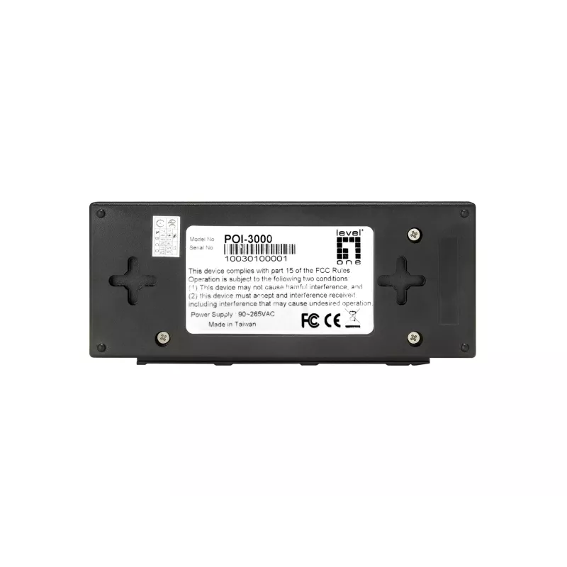 LevelOne Gigabit PoE-Injektor, 802.3at/af PoE, 30W