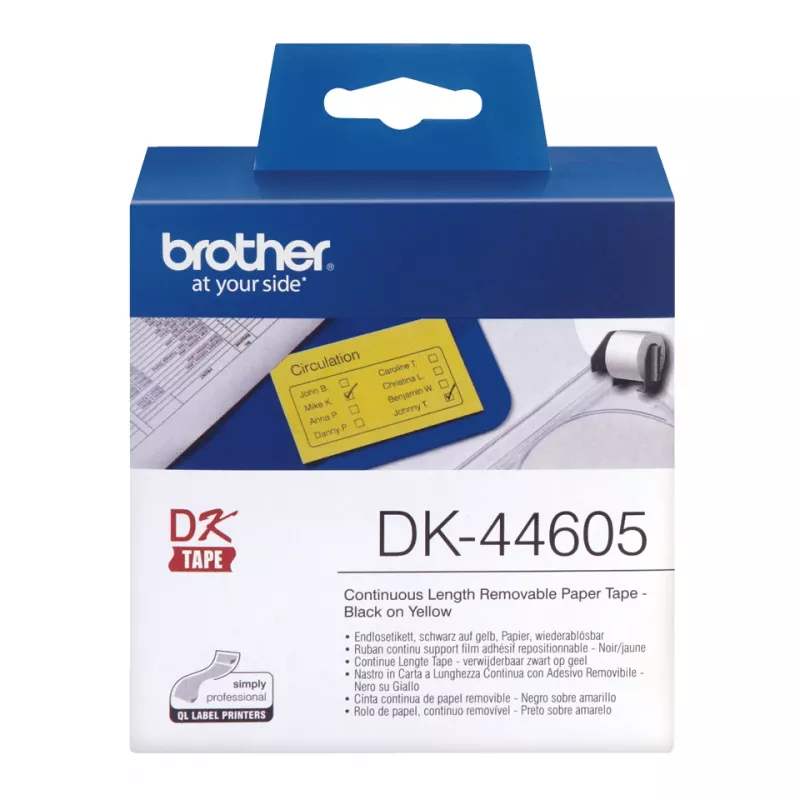 Brother DK-44605 Druckeretikett Gelb