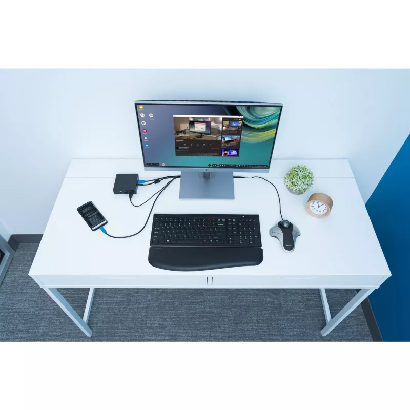 Kensington Orbit Optical Trackball, beidhändig, optisch, USB Type-A, Silber
