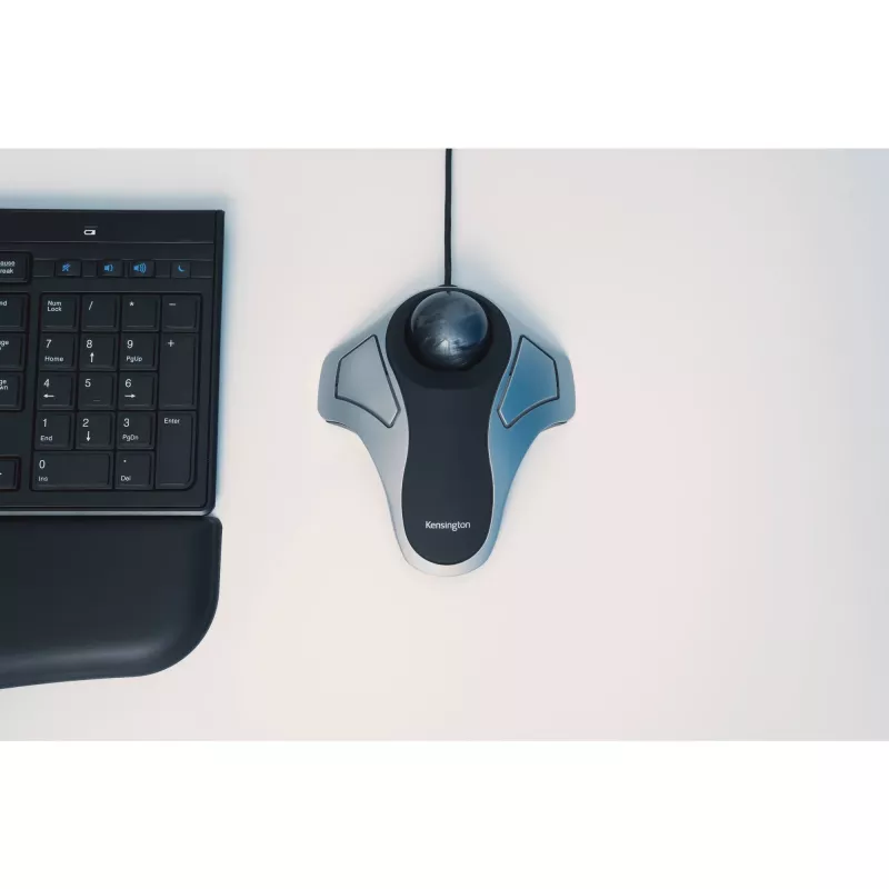 Kensington Orbit Optical Trackball, beidhändig, optisch, USB Type-A, Silber