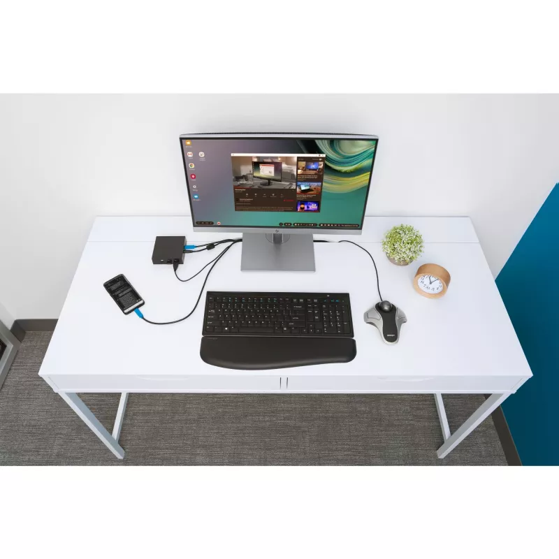 Kensington Orbit Optical Trackball, beidhändig, optisch, USB Type-A, Silber