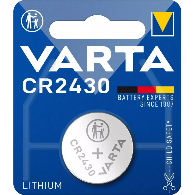 VARTA Batterie Lithium Knopfzelle CR2430 3V