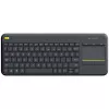 LOGITECH Wireless Touch Keyboard K400 Plus - Schwarz - Qwerty Niederländisch