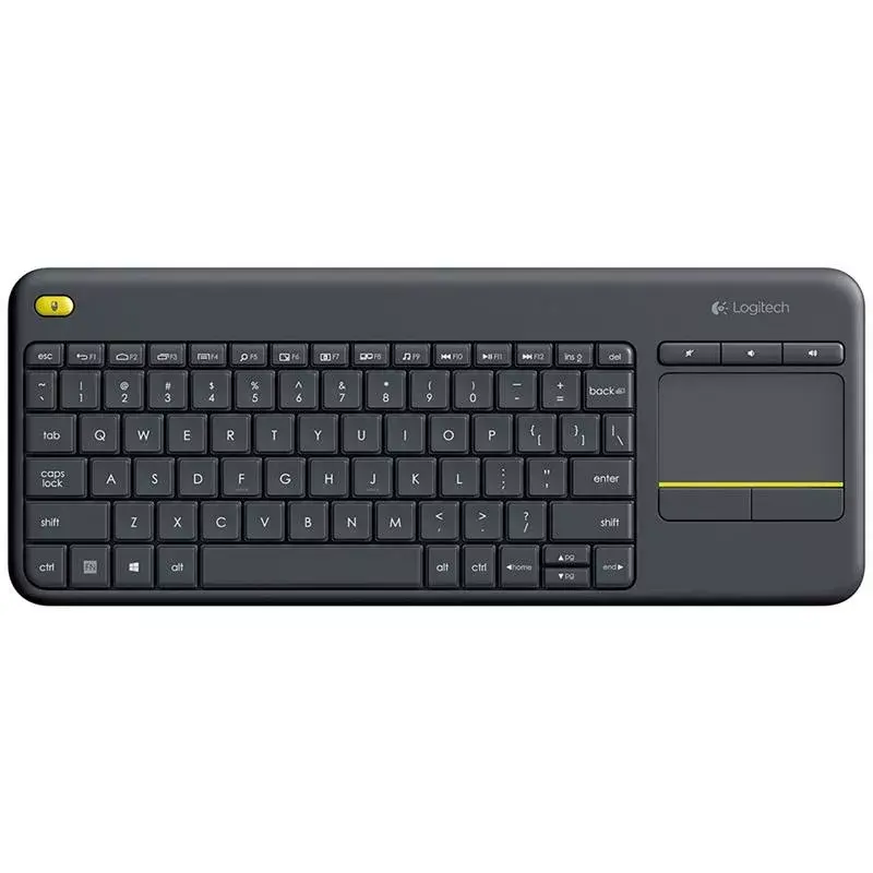 LOGITECH Wireless Touch Keyboard K400 Plus - Schwarz - Qwerty Niederländisch