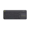 LOGITECH Wireless Touch Keyboard K400 Plus - Schwarz - Qwerty Niederländisch