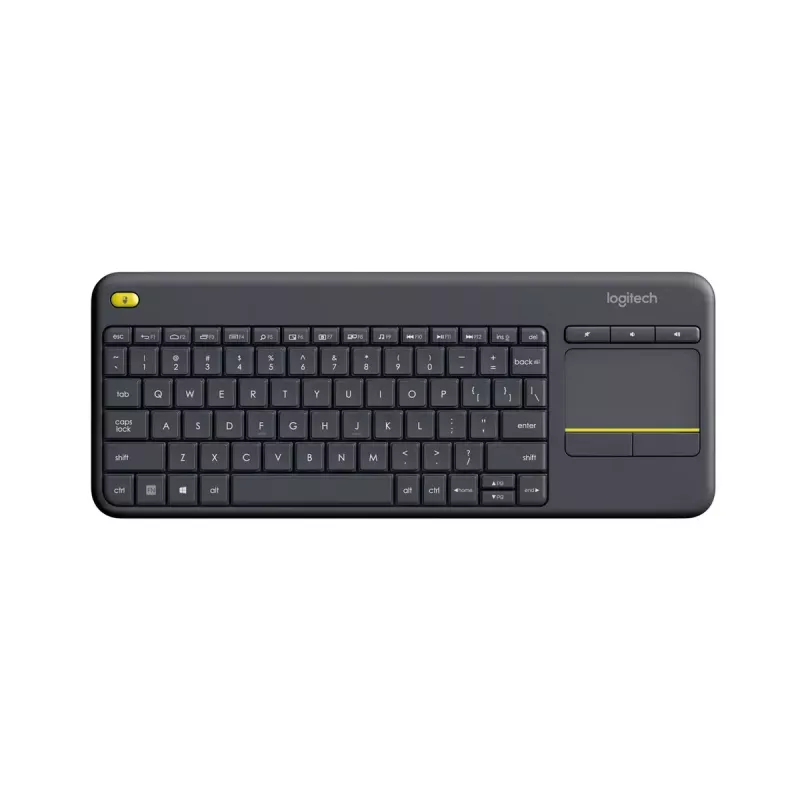 LOGITECH Wireless Touch Keyboard K400 Plus - Schwarz - Qwerty Niederländisch