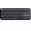 LOGITECH Wireless Touch Keyboard K400 Plus - Schwarz - Qwerty Niederländisch