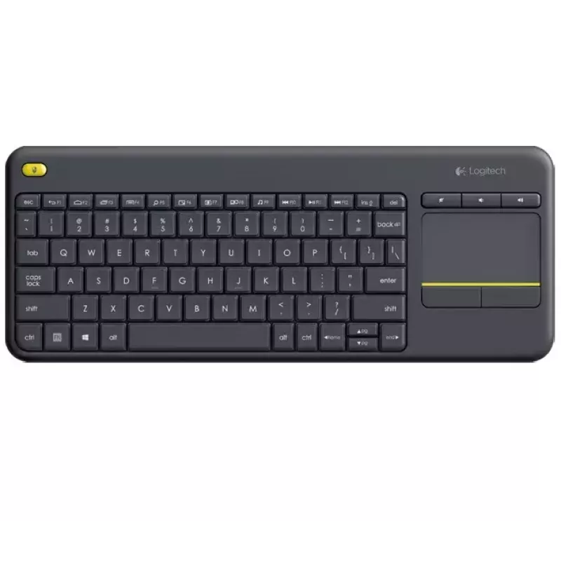 LOGITECH Wireless Touch Keyboard K400 Plus - Schwarz - Qwerty Niederländisch